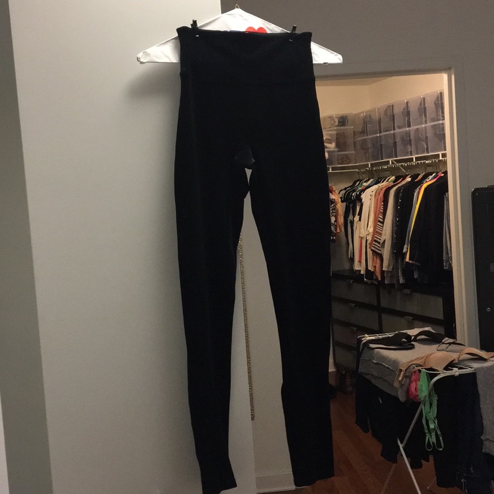 Never Worn Spanx Velvet Leggings - Black